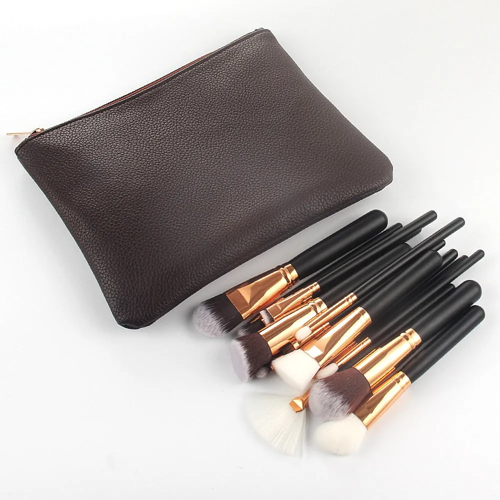 15pcs Premium Makeup Brushes Set