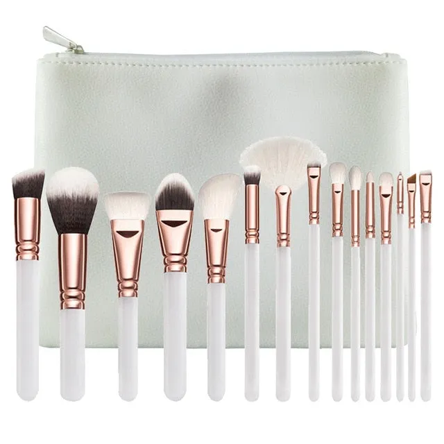 15pcs Premium Makeup Brushes Set