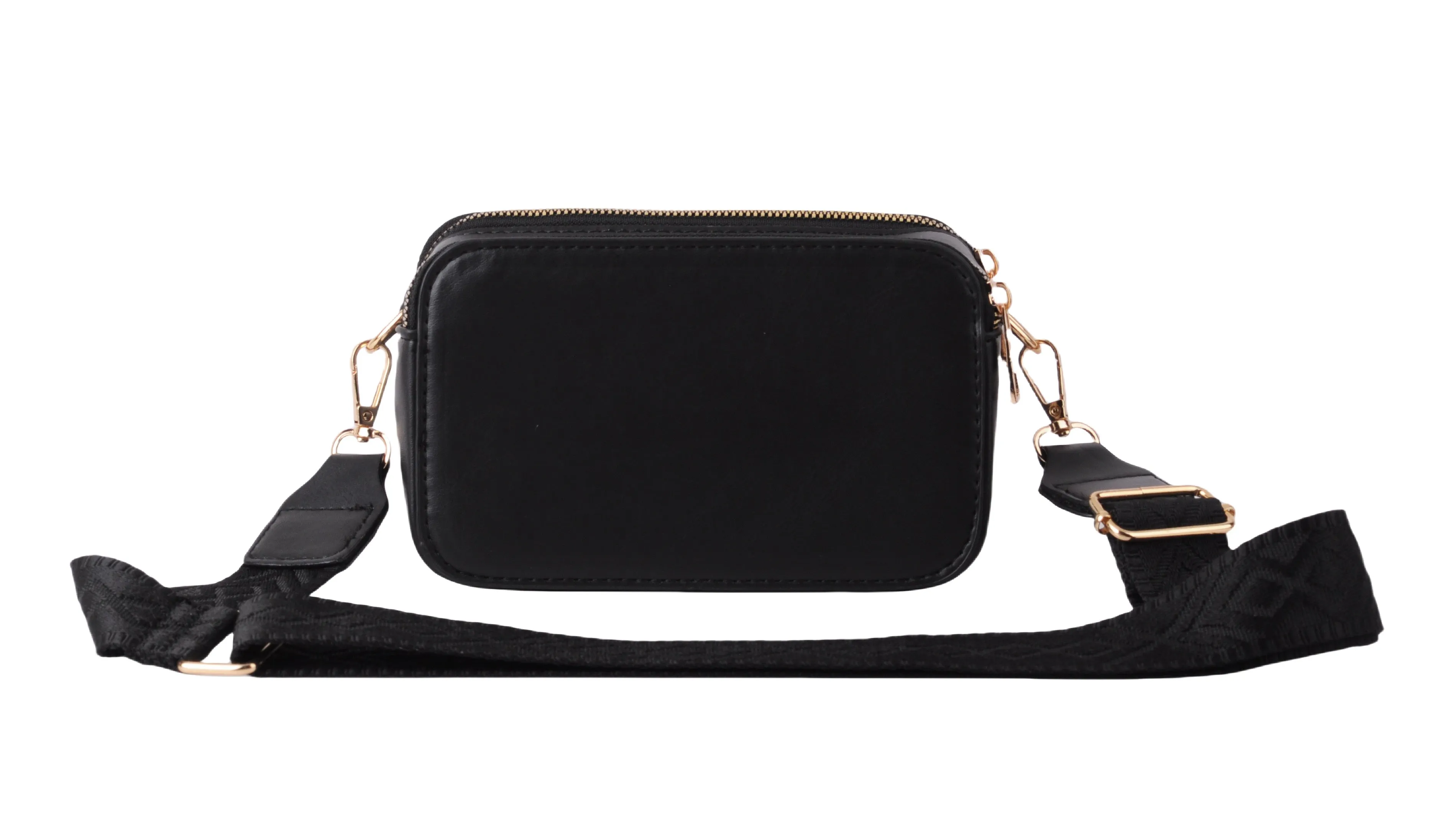 1719 - Camera Bag with Bumble Bee Charms and Web Strap