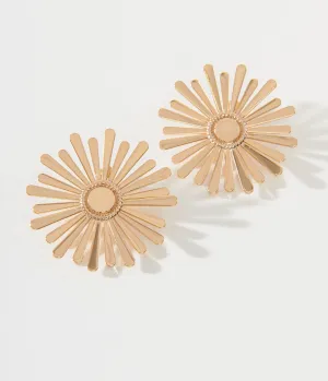 1920s Golden Sunburst Earrings