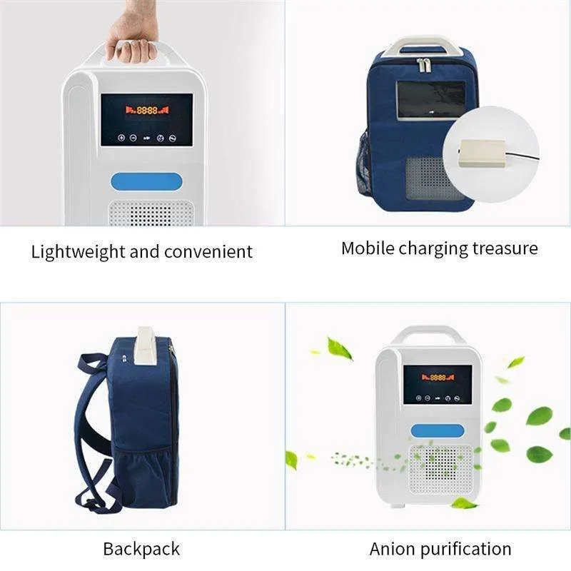 1L/m  Mini Portable Oxygen Concentrator For Outdoor Indoor Car use