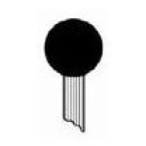 5/8" x 5/8" Mounted Points PT-60P Brown A Shaped