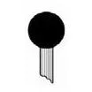 5/8" x 5/8" Mounted Points PT-60P Brown A Shaped