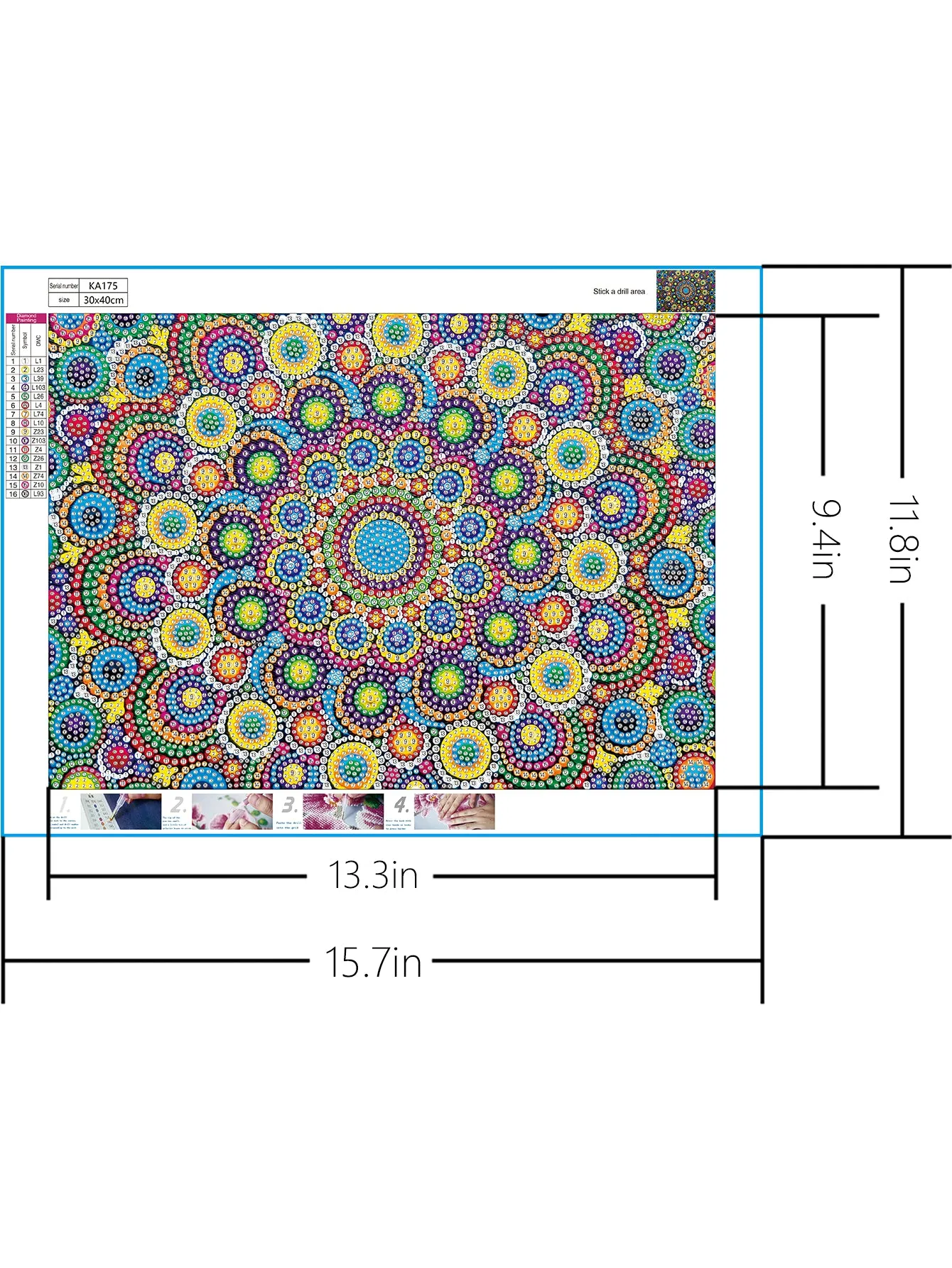 5D DIY Special-Shaped Drill-Flower  30*40CM