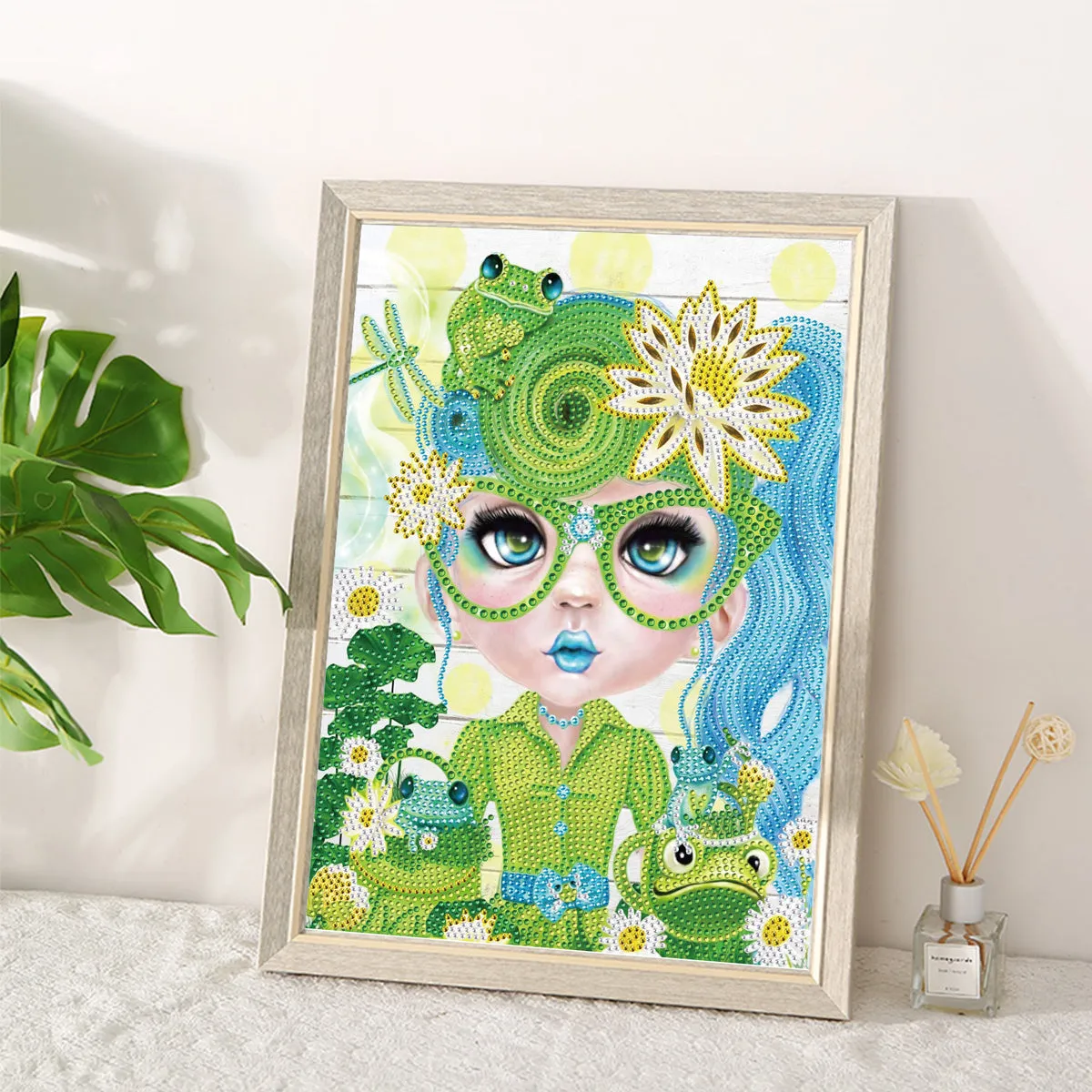 5D DIY Special-Shaped Drill-Girl 30*30CM