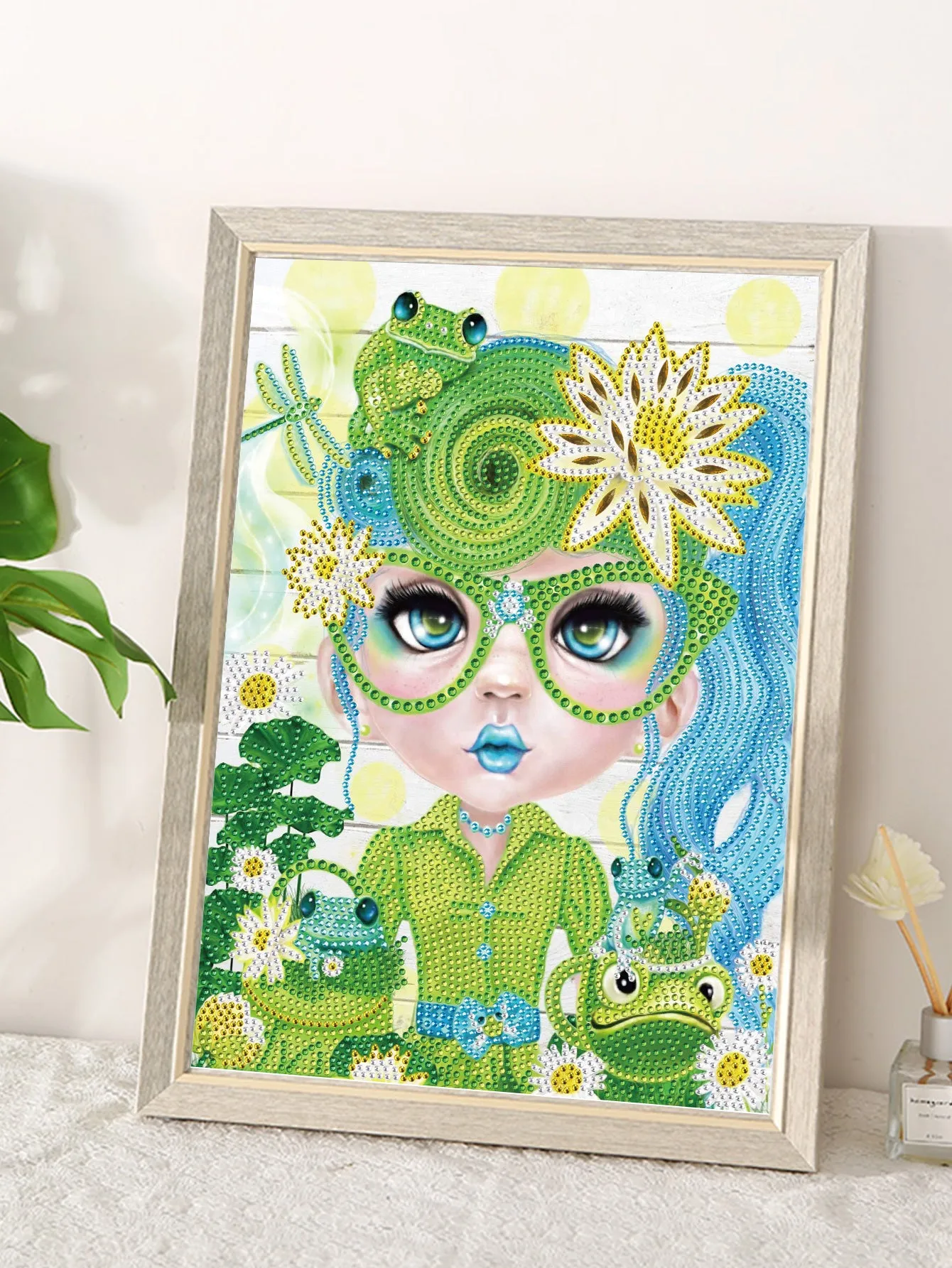 5D DIY Special-Shaped Drill-Girl 30*30CM