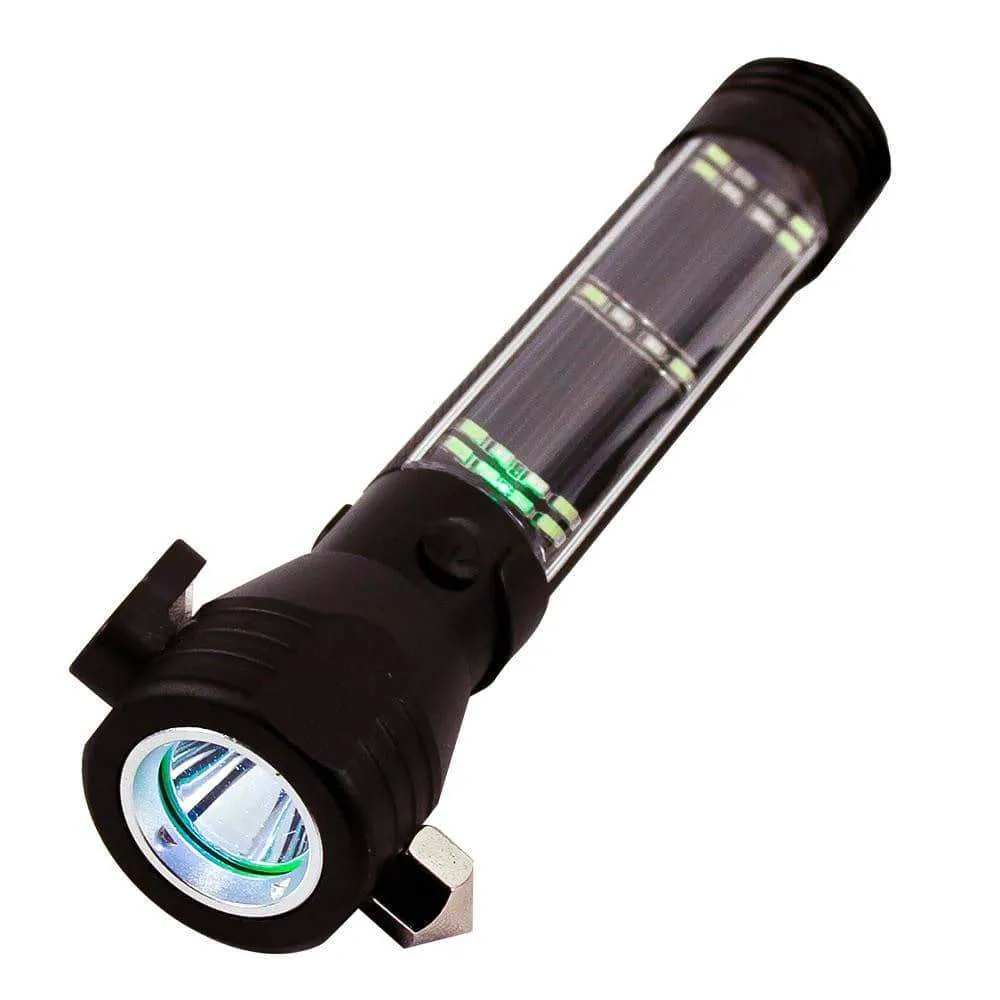 9-in-1 LED Solar Flashlight / Power Bank & Multi-Tool - Welcome Special