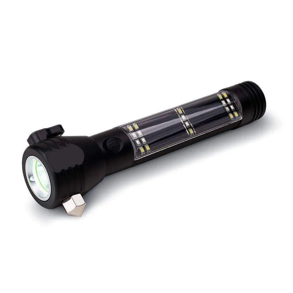 9-in-1 LED Solar Flashlight / Power Bank & Multi-Tool - Welcome Special