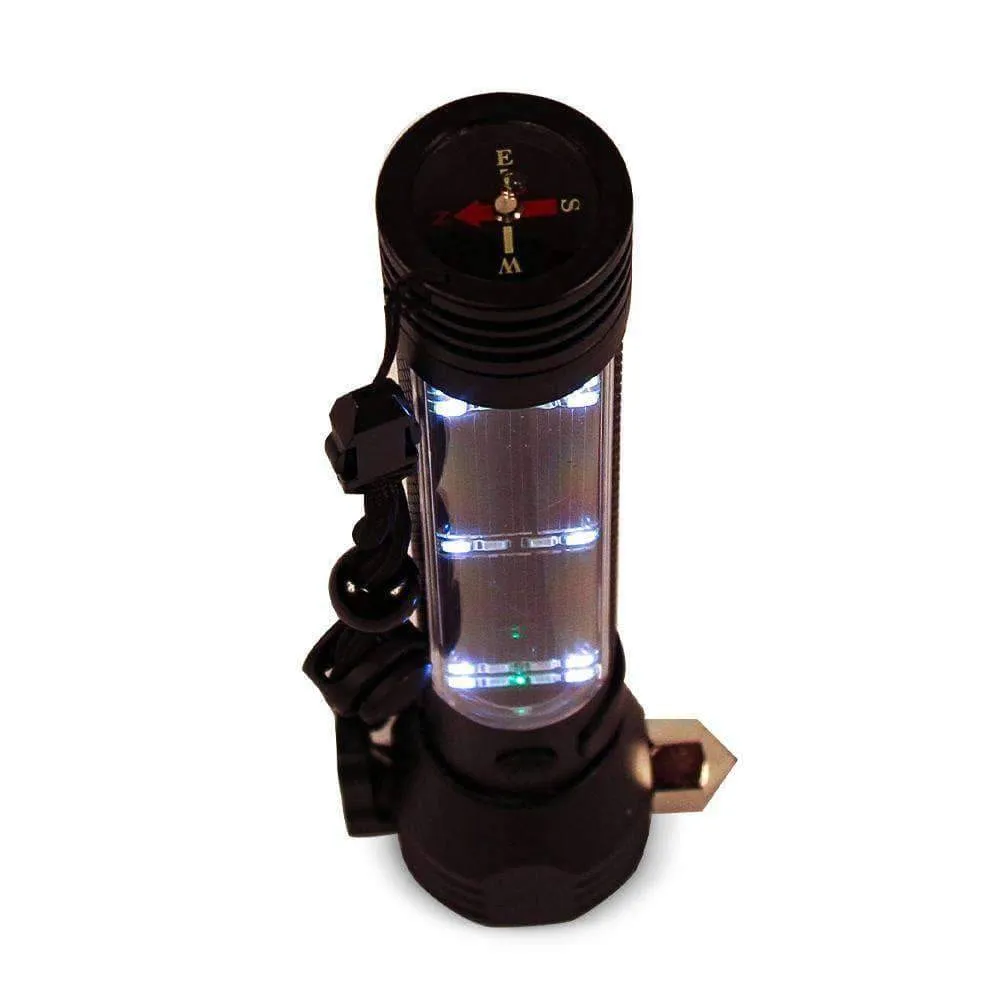 9-in-1 LED Solar Flashlight / Power Bank & Multi-Tool - Welcome Special