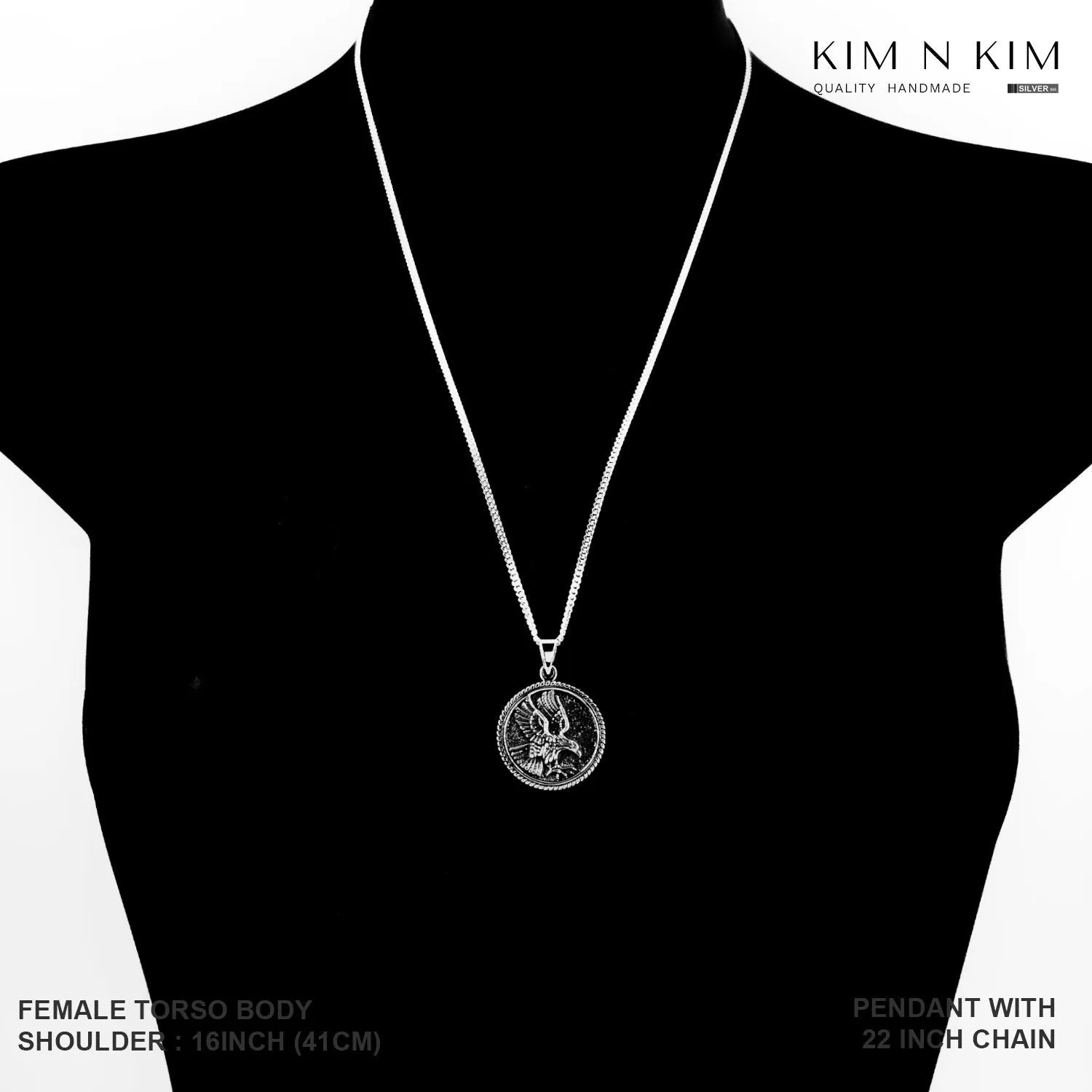 925 Sterling Silver Eagle Pendant