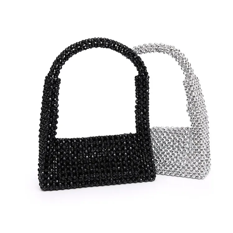 A-1511 Bead Mini Square Shoulder Bag