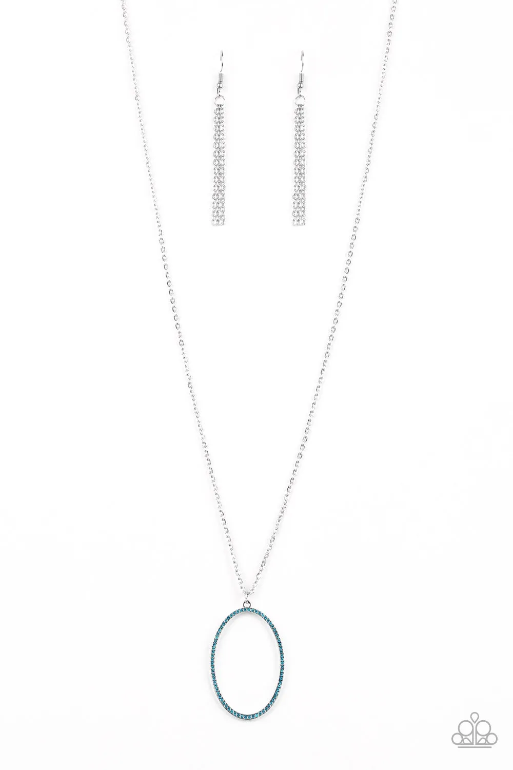 A Dazzling Distraction - Blue Necklace - Paparazzi Accessories