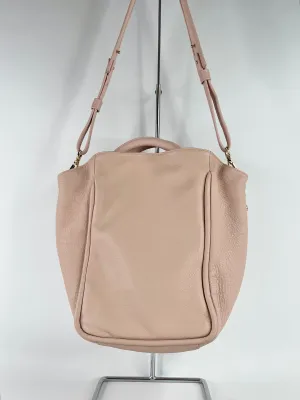 A-Esque Pink Blush Leather Shoulder Bag
