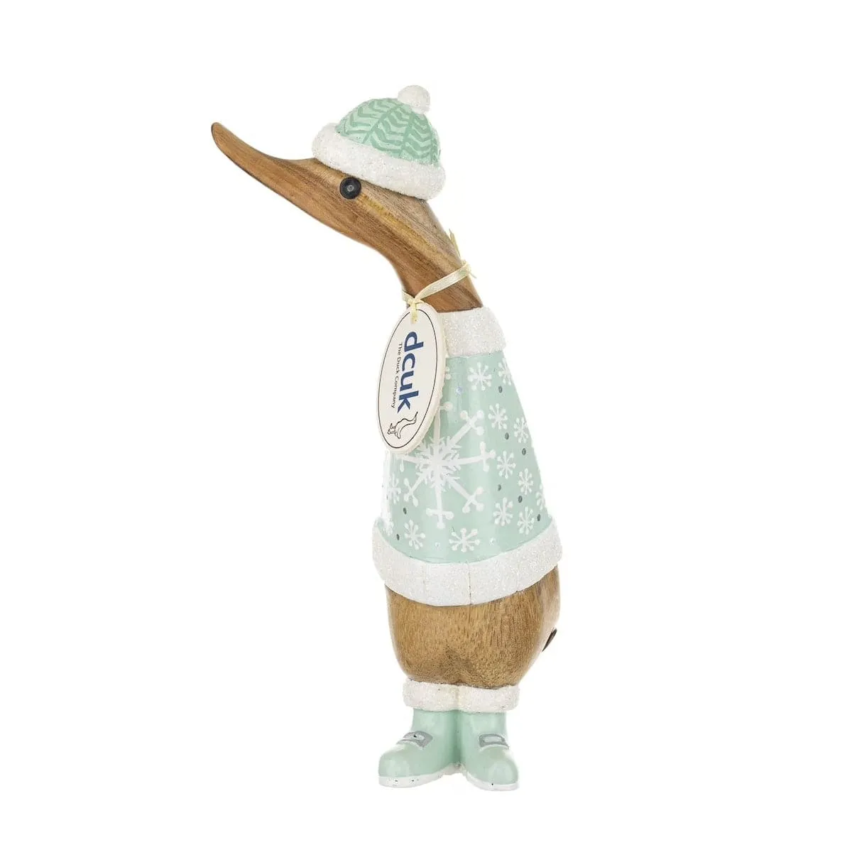 Alpine Green Wooden Christmas Ducklings - Choice of Design