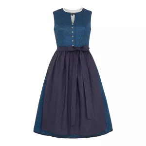 Bavarian Dirndl Dress Ivelina, 2pcs - Blue