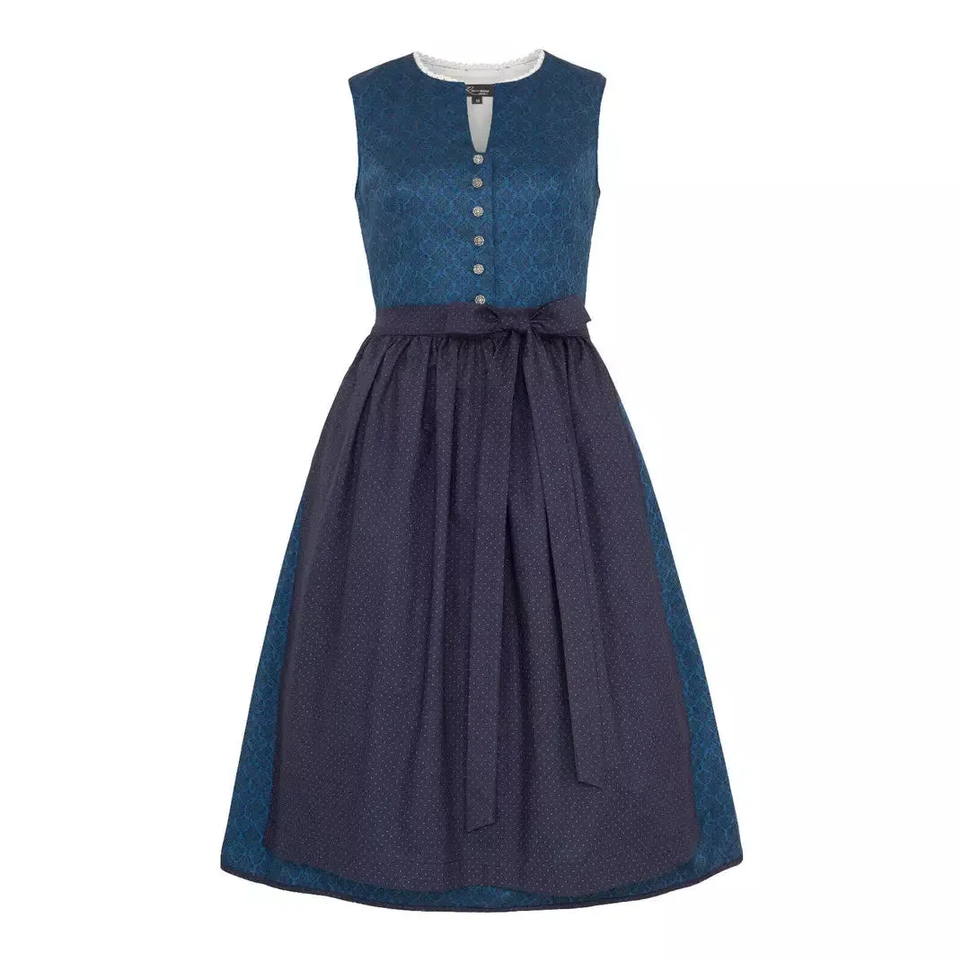 Bavarian Dirndl Dress Ivelina, 2pcs - Blue