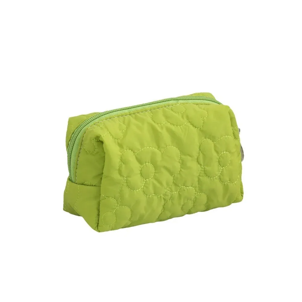 binfenxie Candy Color Makeup Bag New Dacron Large Capacity Storage Bag Portable Soft Cosmetic Handbag Women's