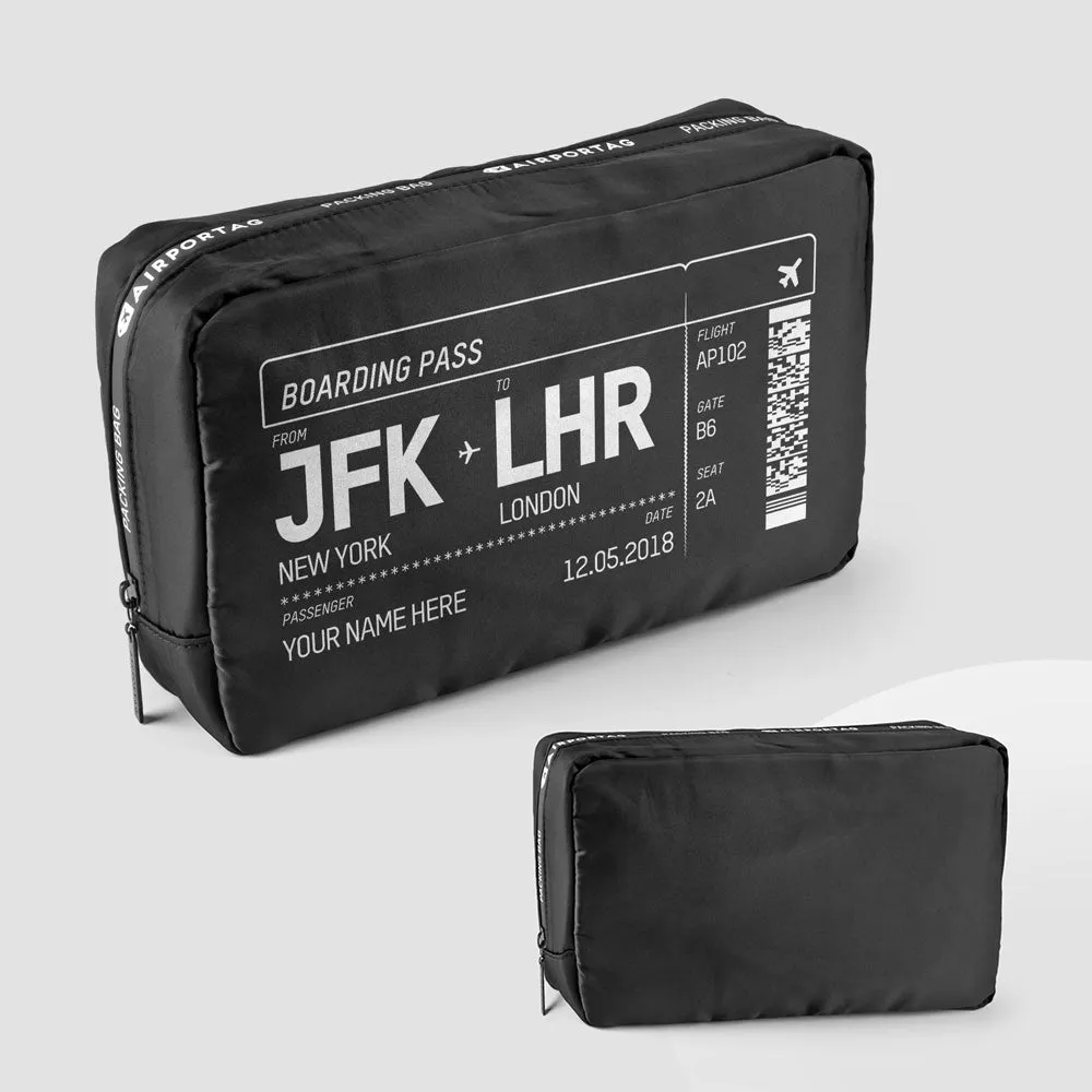 Boarding Pass - Packing Bag