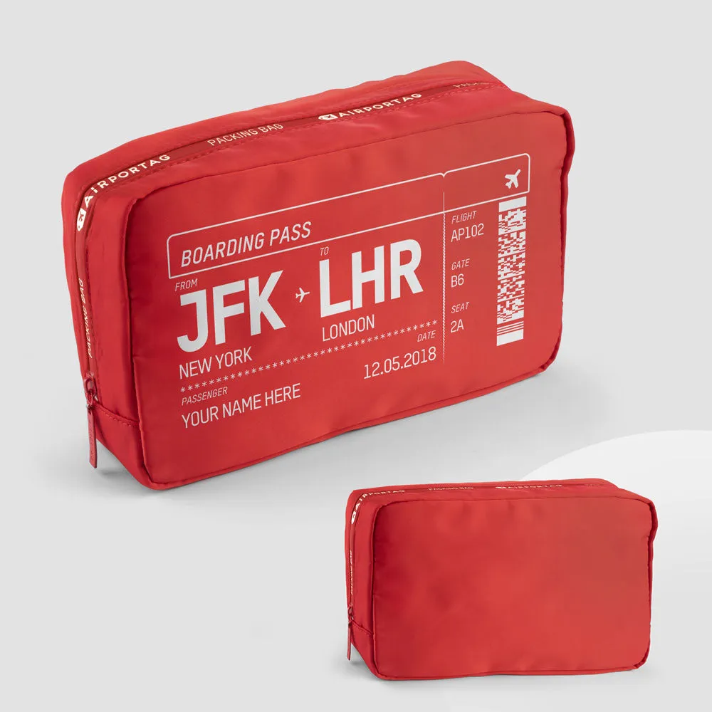 Boarding Pass - Packing Bag