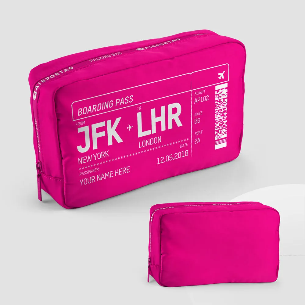 Boarding Pass - Packing Bag