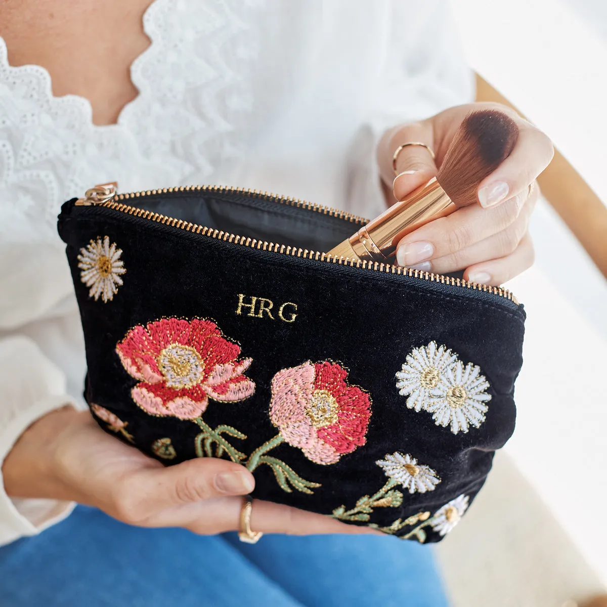 British Blooms Makeup Bag