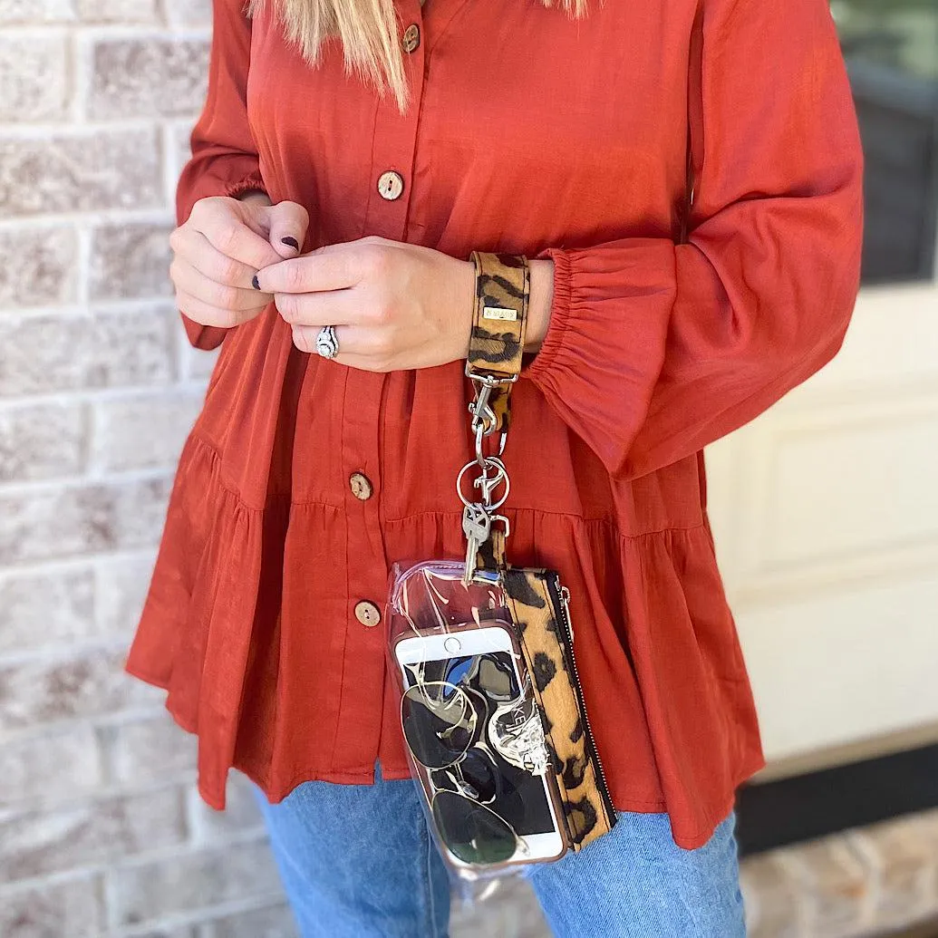Brown Leopard Vegan Leather Bag