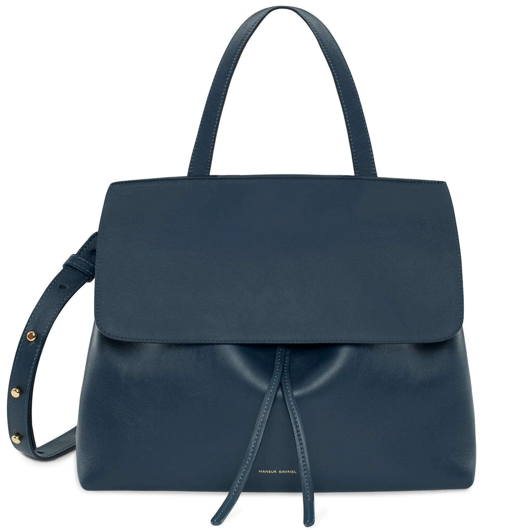 Calf Mini Lady Bag - Blu
