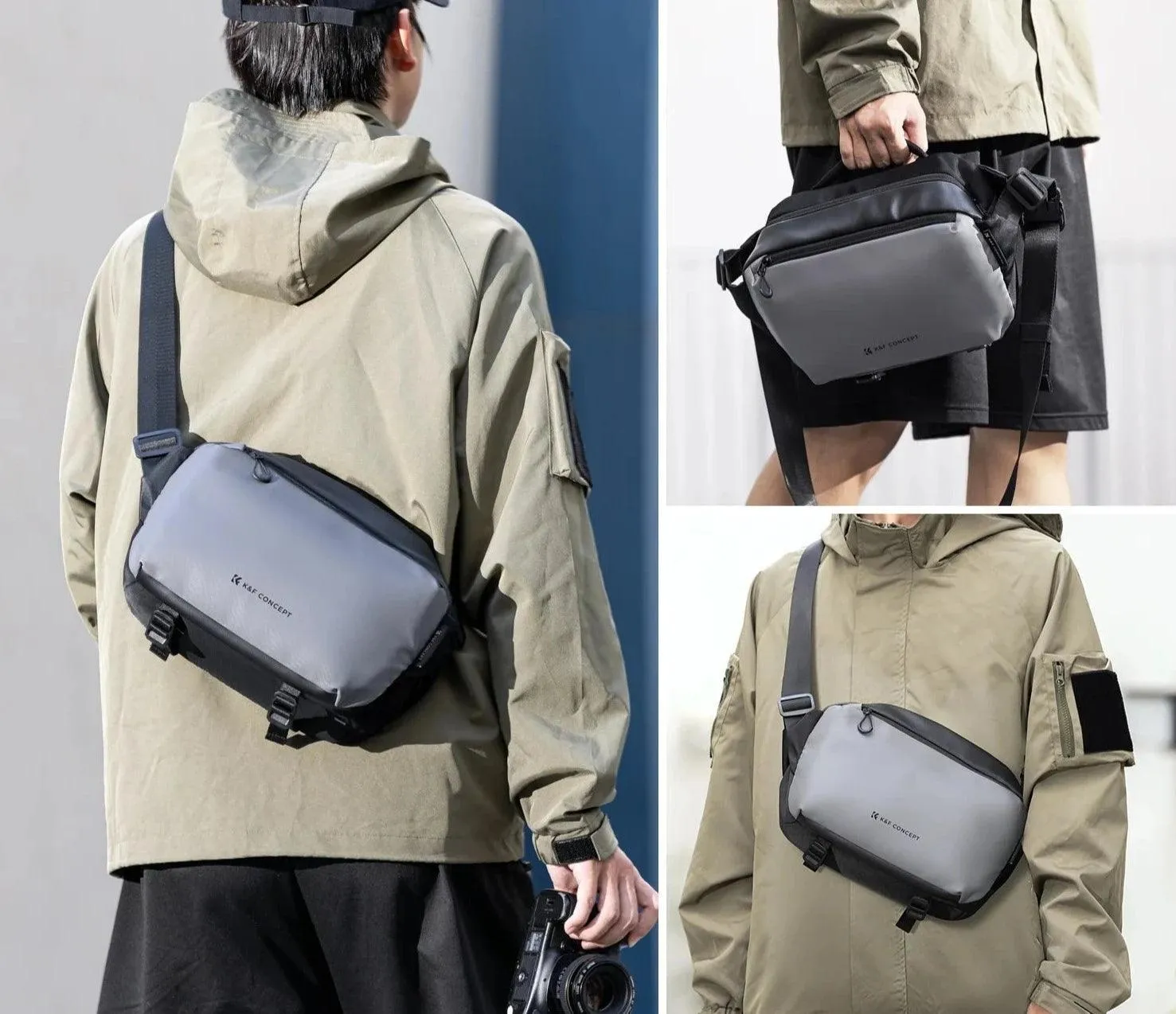 Camera Bag for DSLR & Mirrorless Cameras, Waterproof Nylon, Multi-Use Carrying Options, Shockproof Protection, 2.64 Gallon Capacity
