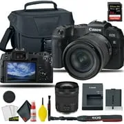 Canon EOS RP Mirrorless Digital Camera with 24-105mm f/4-7.1 Lens,   EOS Camera Bag   Sandisk Extreme Pro 64GB Card   6AVE Electronics Cleaning Set, and More