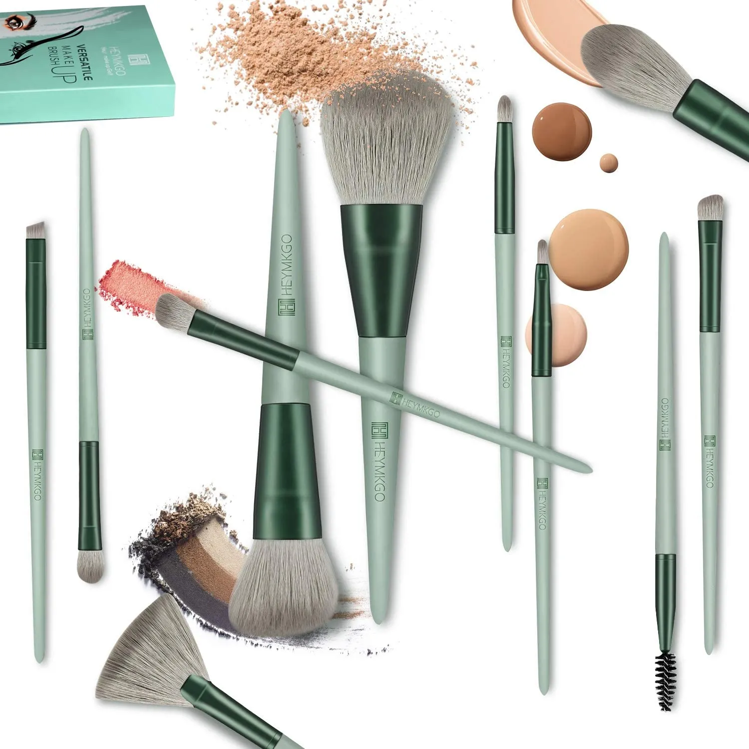 Champion-15pcs Makeup Brush Sets with Flannel Bag