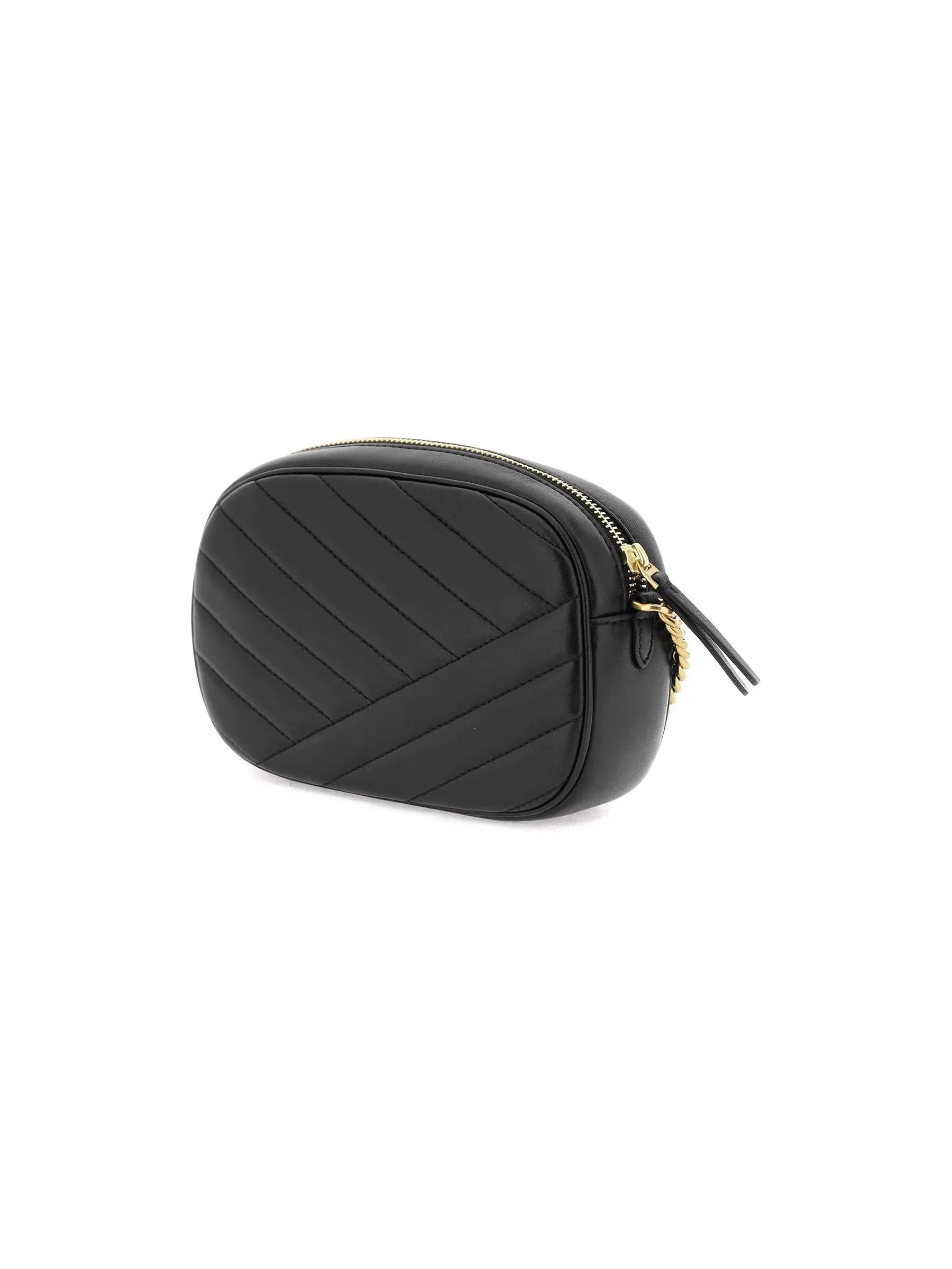 Chevron Quilted Leather Camera Bag