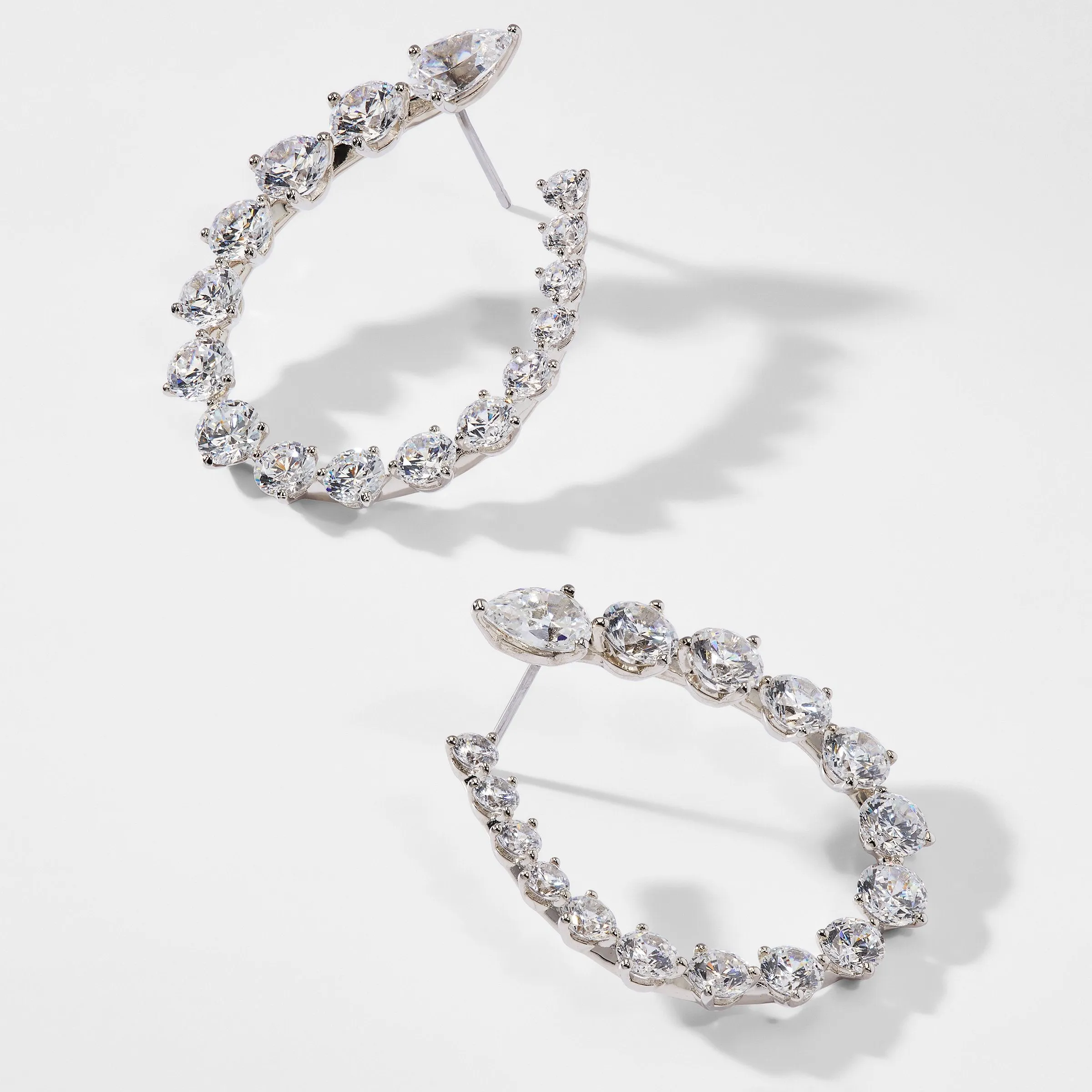 CHLOE FRONT BACK HOOP EARRINGS