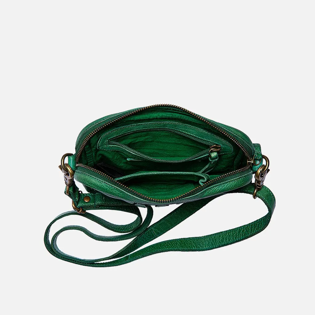 Cleo Green Puzzle Patchwork Bag