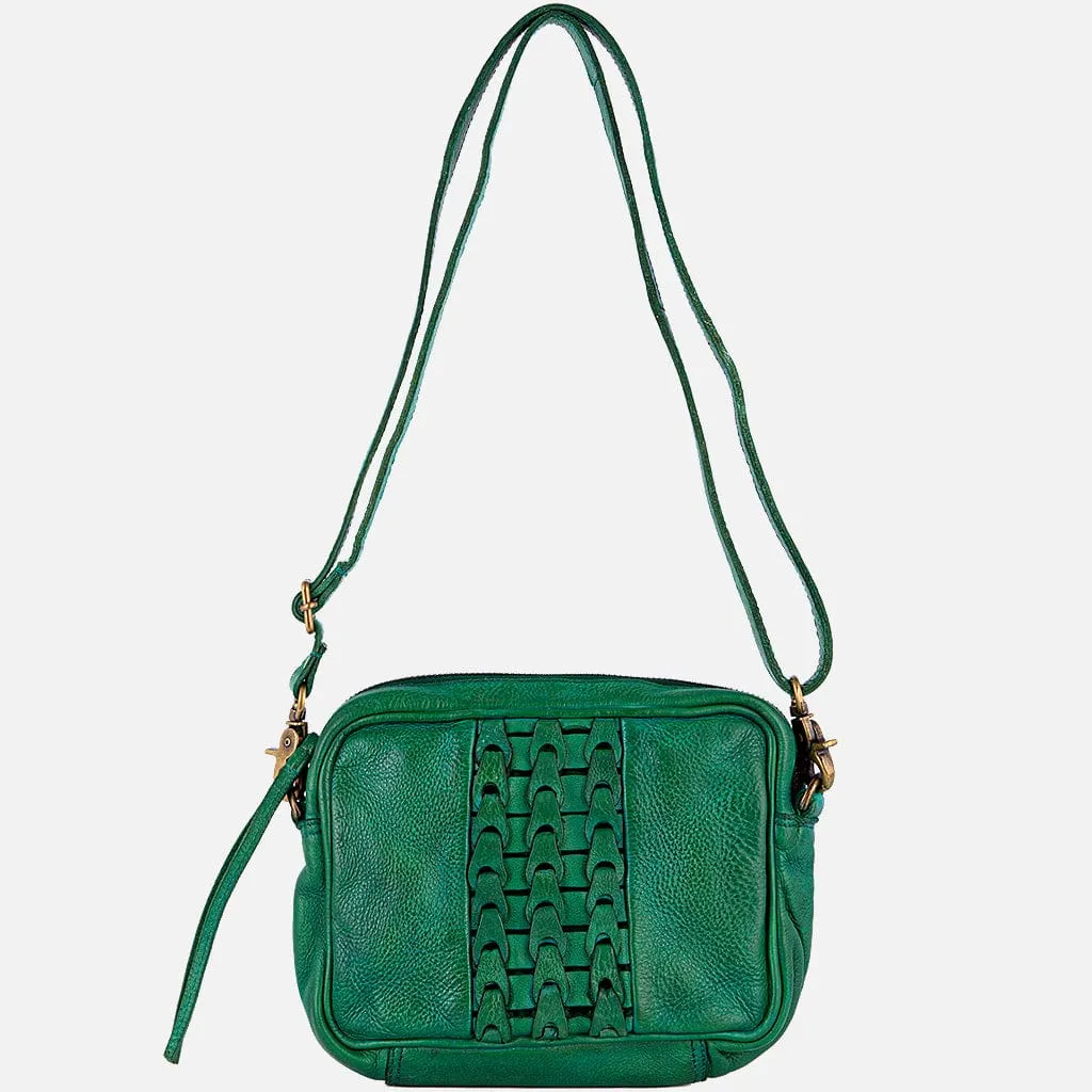Cleo Green Puzzle Patchwork Bag
