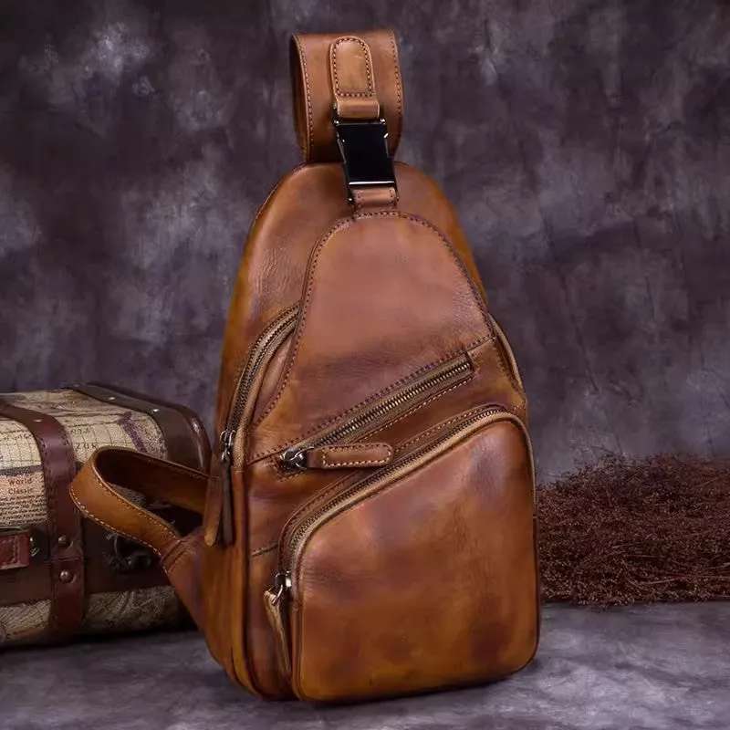 Cool Women's Cross Chest Bag Leather Sling Bags For Women