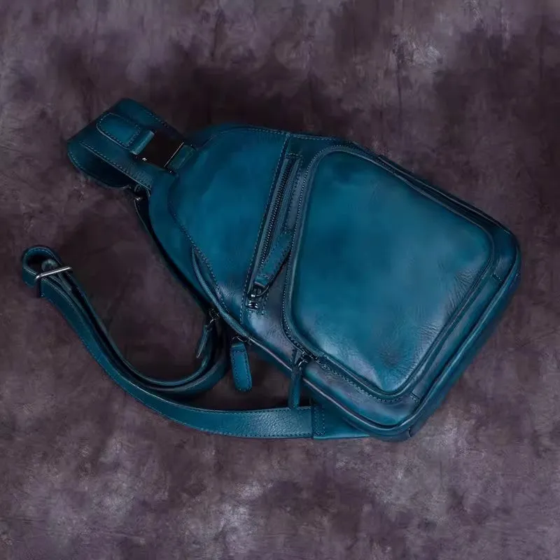Cool Women's Cross Chest Bag Leather Sling Bags For Women