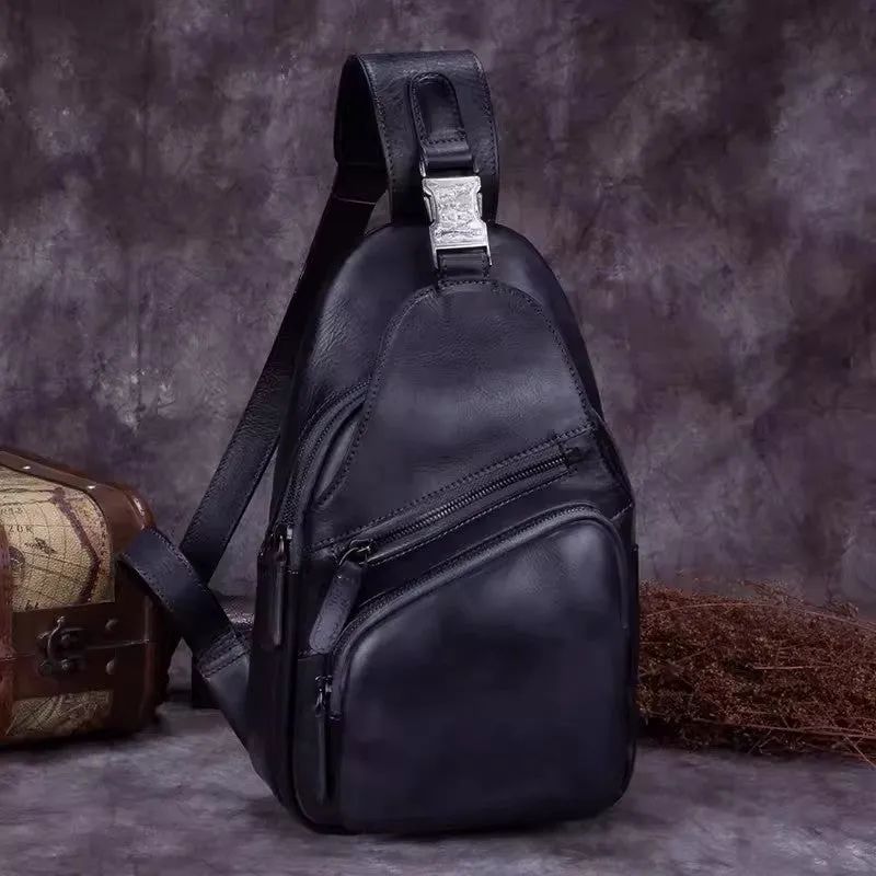 Cool Women's Cross Chest Bag Leather Sling Bags For Women