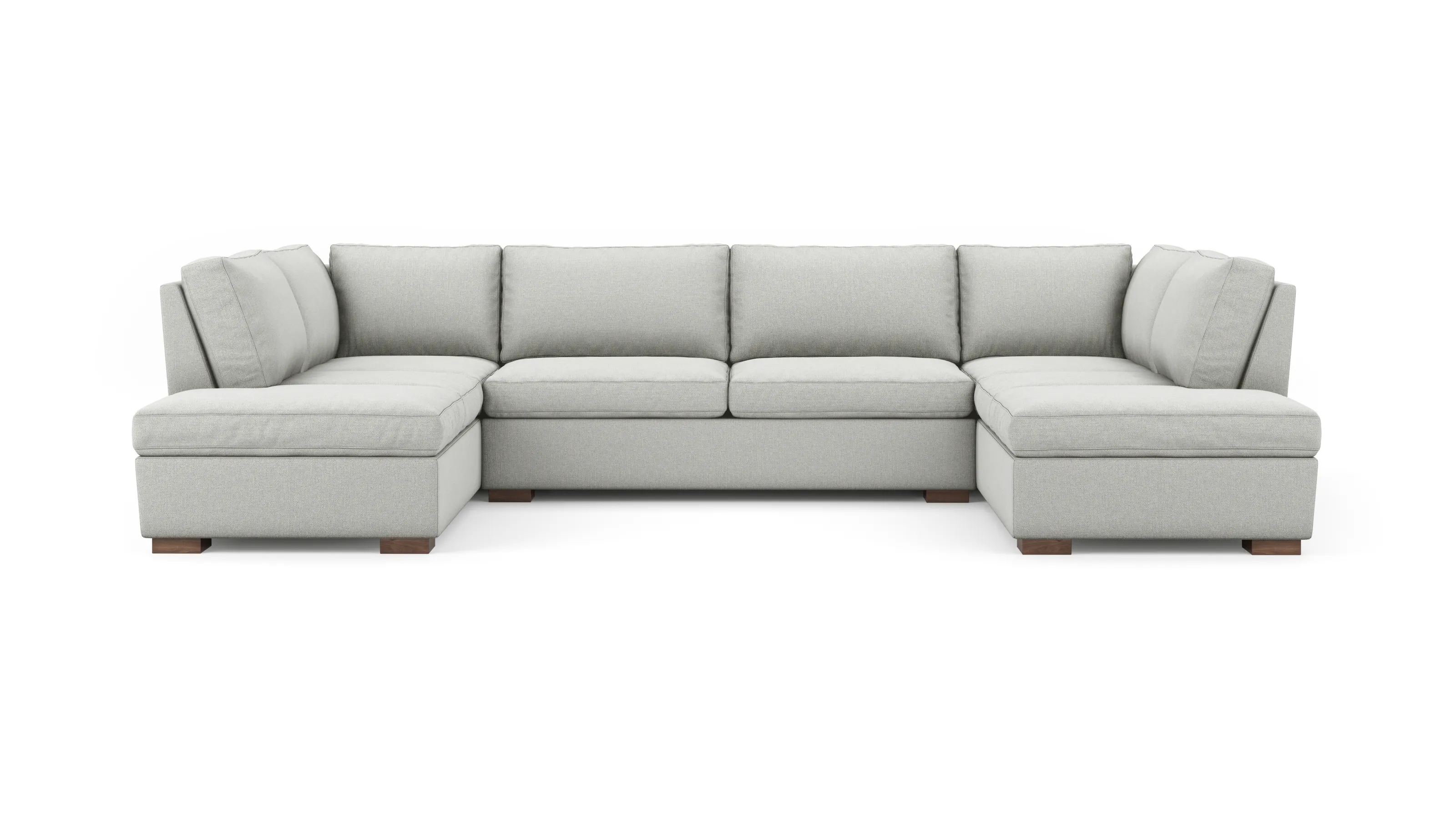 Couch Potato U-Shaped Bumper Sectional (Extra Deep) (100" x 151" x 100",Extra Deep)