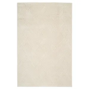 Cream Carved Area Rug - Affa