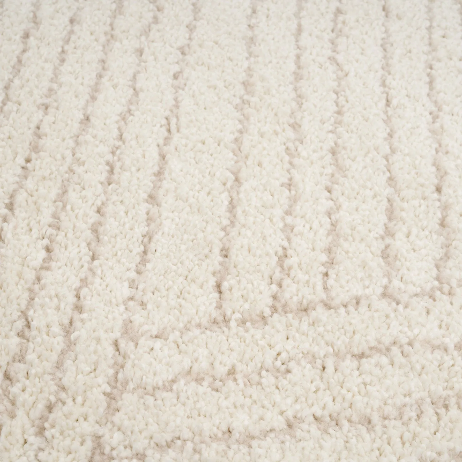 Cream Carved Area Rug - Affa