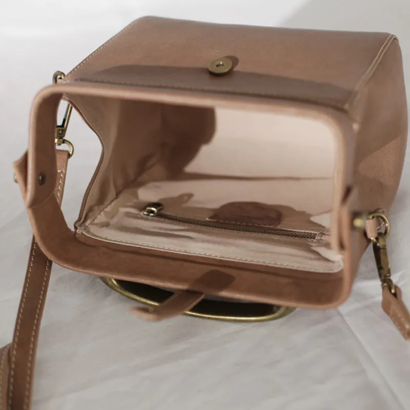 Cute Female Leather Doctor Bags Handbags Shoulder Bag Purse for Women