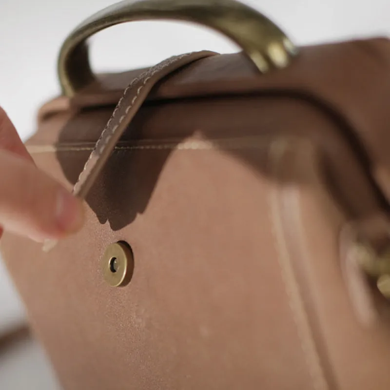 Cute Female Leather Doctor Bags Handbags Shoulder Bag Purse for Women