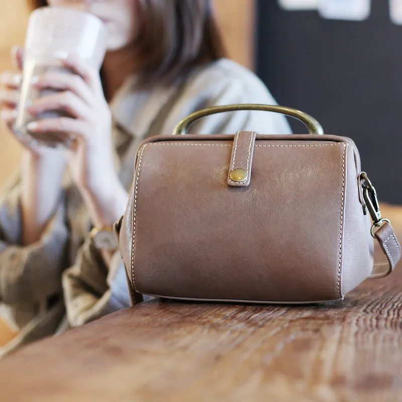 Cute Female Leather Doctor Bags Handbags Shoulder Bag Purse for Women