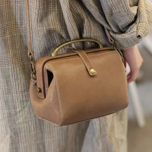 Cute Female Leather Doctor Bags Handbags Shoulder Bag Purse for Women