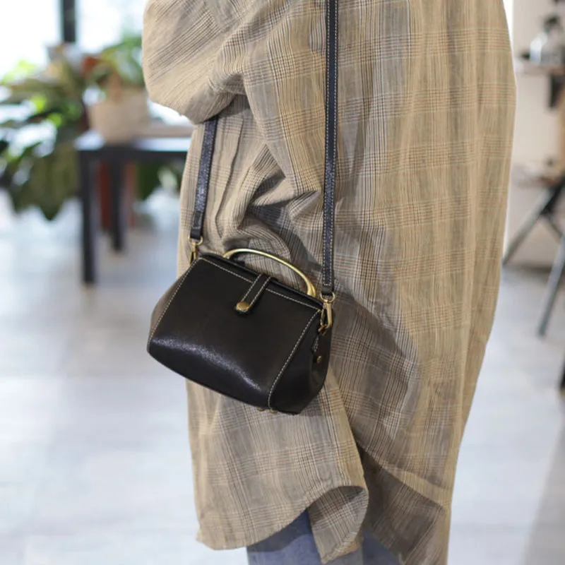 Cute Female Leather Doctor Bags Handbags Shoulder Bag Purse for Women
