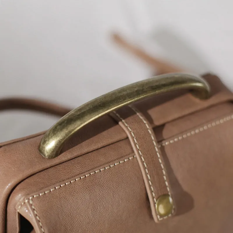 Cute Female Leather Doctor Bags Handbags Shoulder Bag Purse for Women