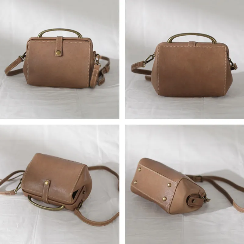 Cute Female Leather Doctor Bags Handbags Shoulder Bag Purse for Women