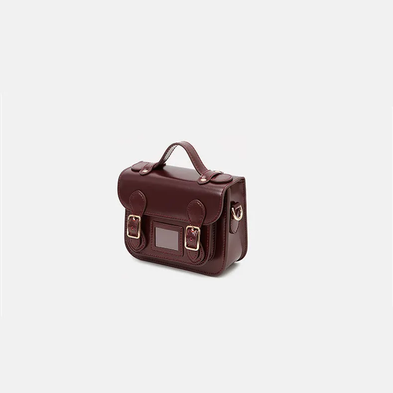 Cute Ladies Mini Black Leather Crossbody Side Bags For Women