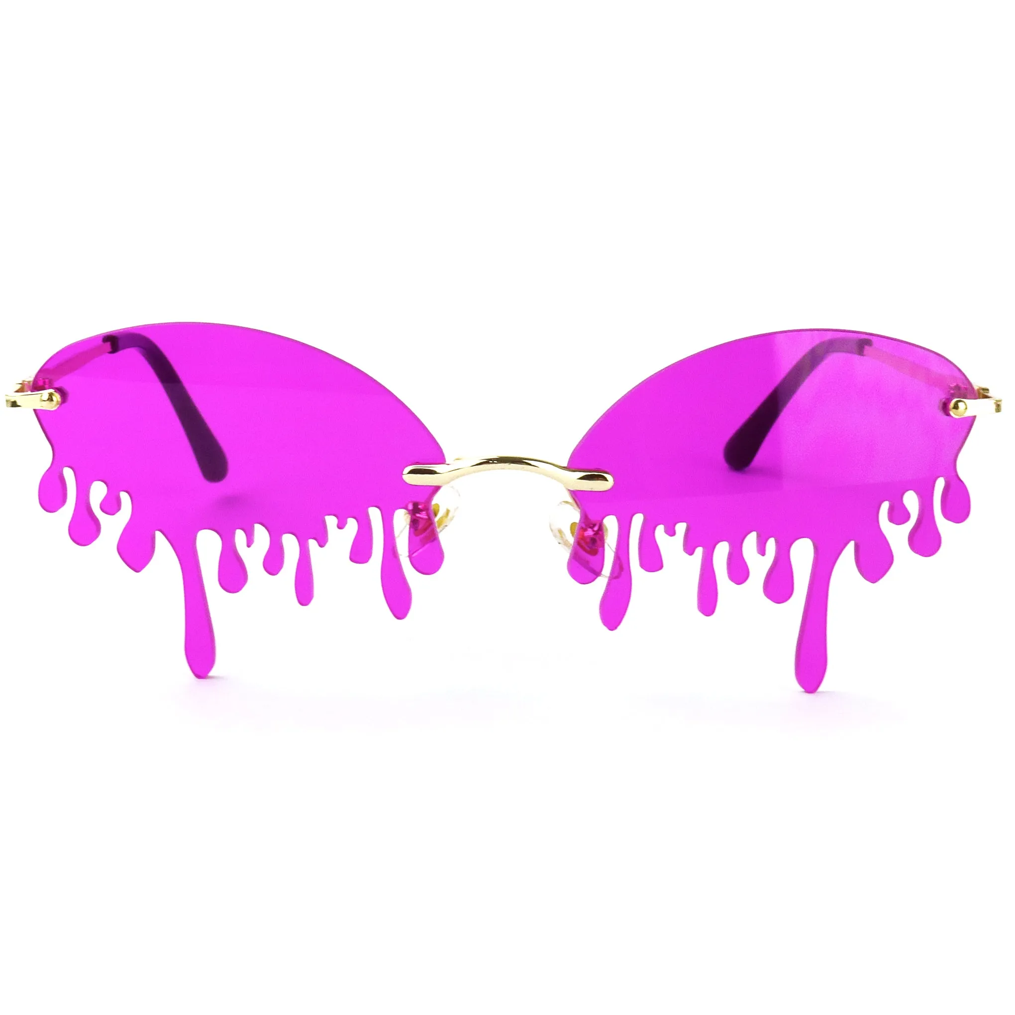 Dazzling Drip Sunglasses - Purple