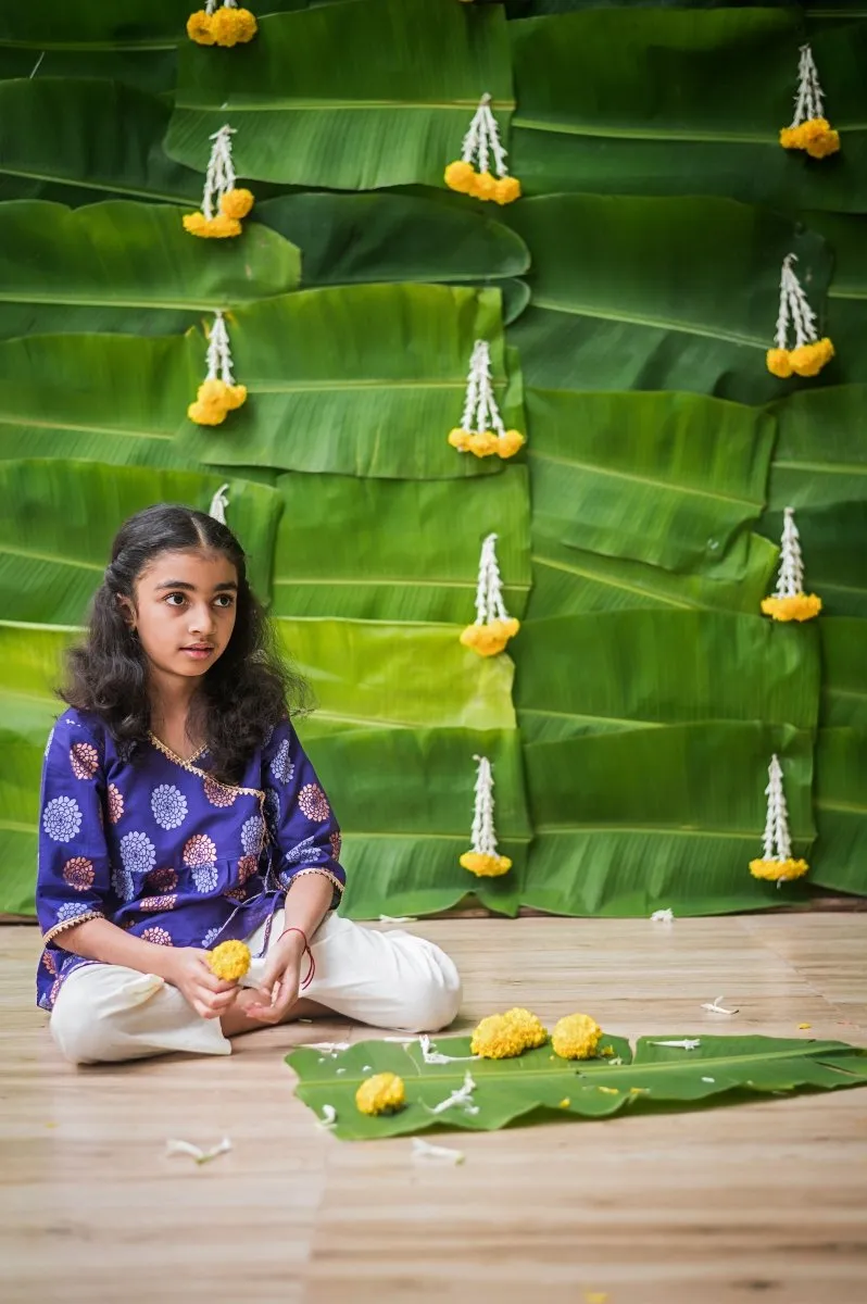 Dazzling Flower- Girls Ethnic Wear